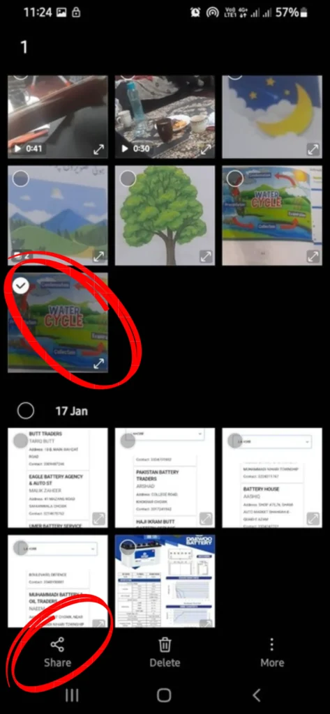 Upload photos on Terabox from mobile gallary 2